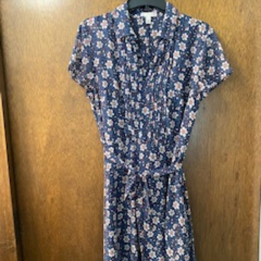 Women's Floral Dress with belt Size 12